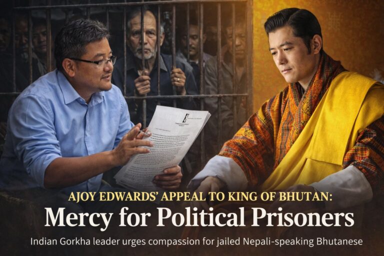 Bhutan Rights Group Welcomes Indian Gorkha Leader’s Call to Bhutan’s King for Political Prisoners’ Mercy